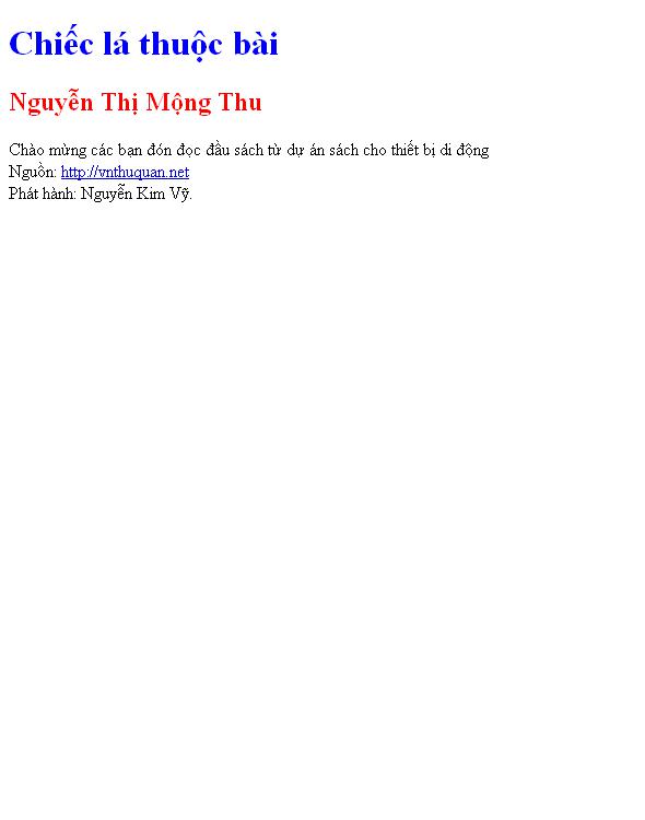 Chiếc lá thuộc bài