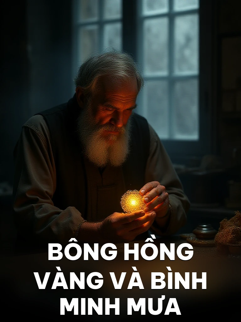 Bông Hồng Vàng Và Bình Minh Mưa