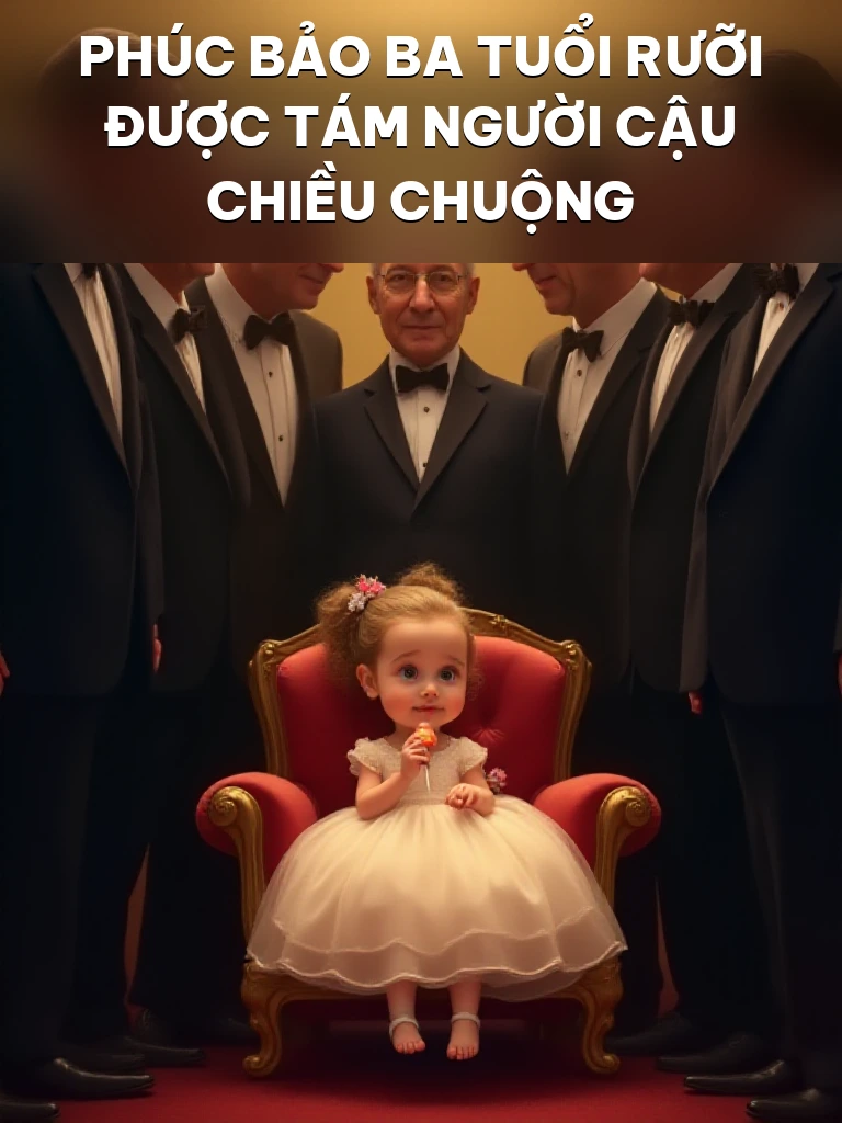 Phúc Bảo Ba Tuổi Rưỡi Được Tám Người Cậu Chiều Chuộng