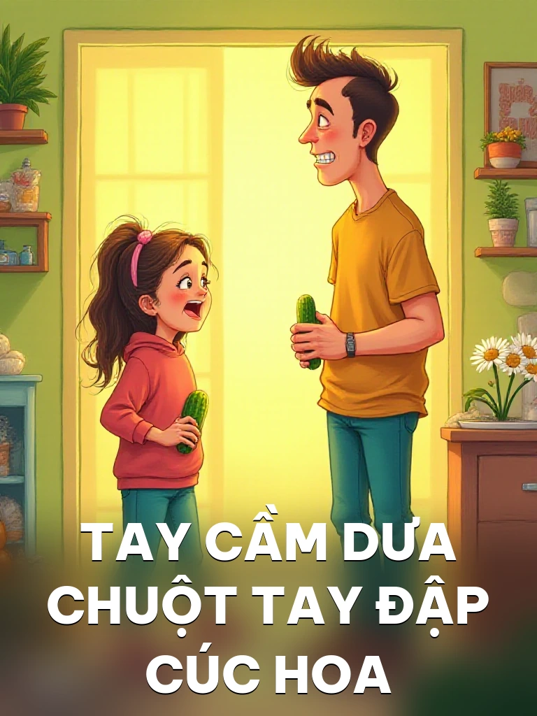 Tay Cầm Dưa Chuột Tay Đập Cúc Hoa