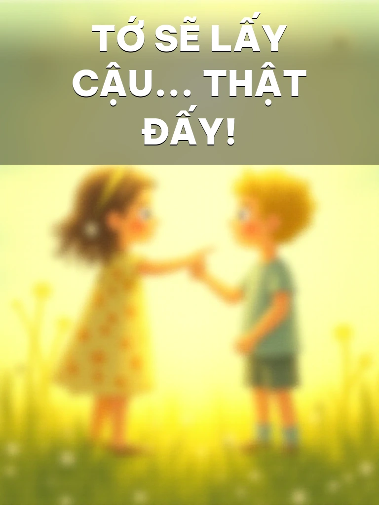 Tớ Sẽ Lấy Cậu... Thật Đấy!