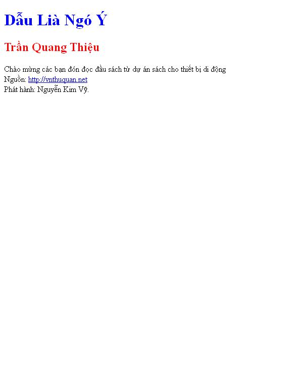 Dẫu Lià Ngó Ý