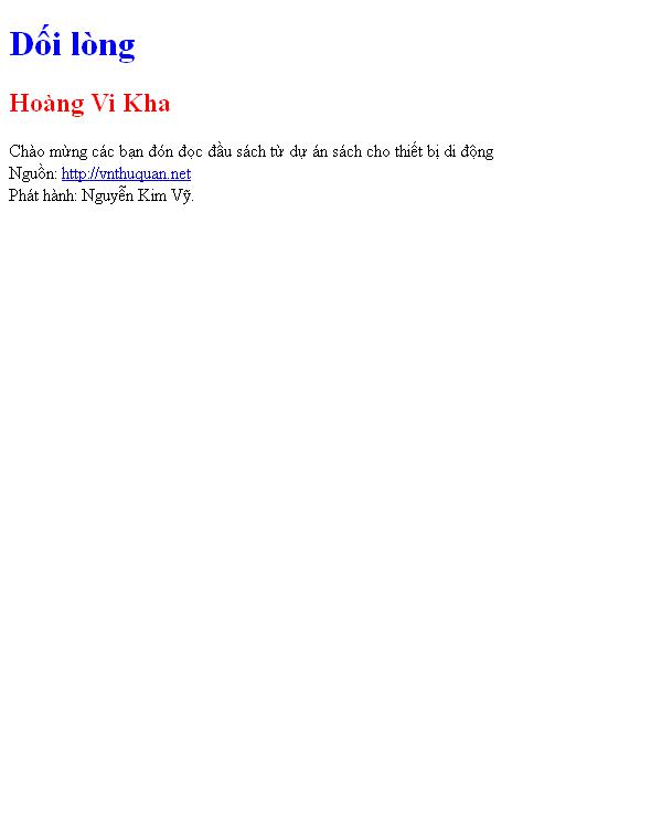 Dối lòng
