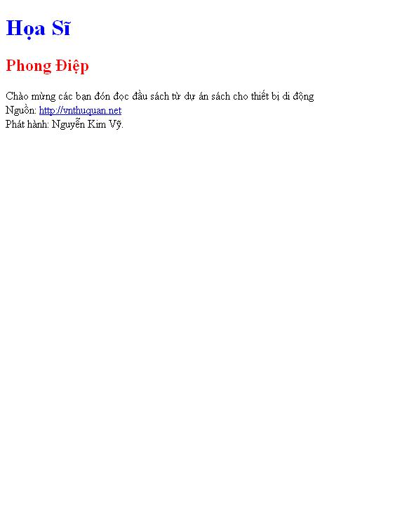 Họa Sĩ