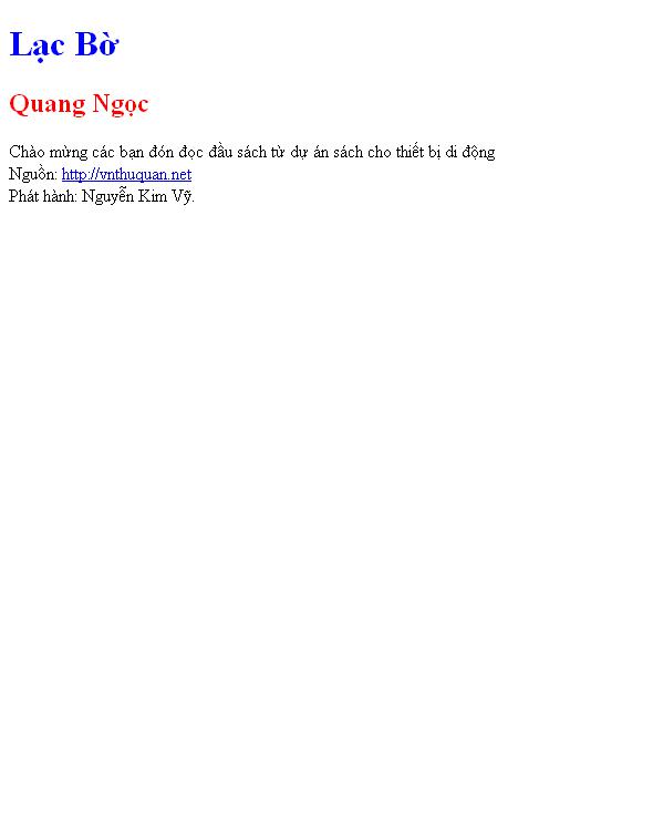 Lạc Bờ