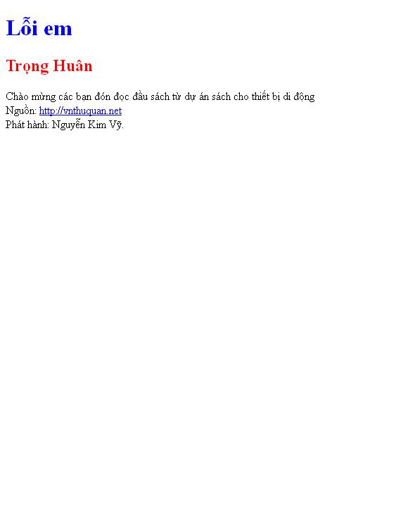 Lỗi em