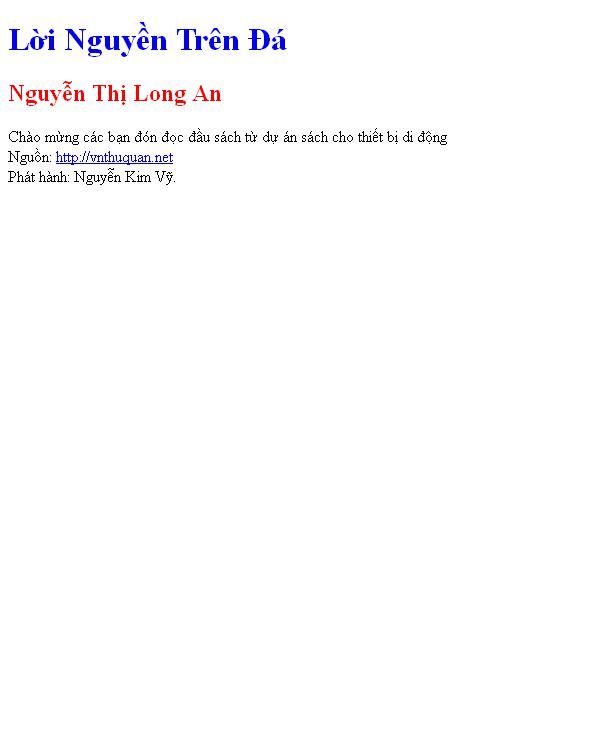 Lời Nguyền Trên Ðá
