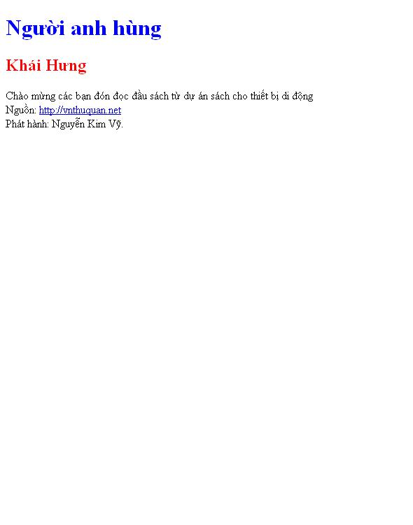 Người anh hùng