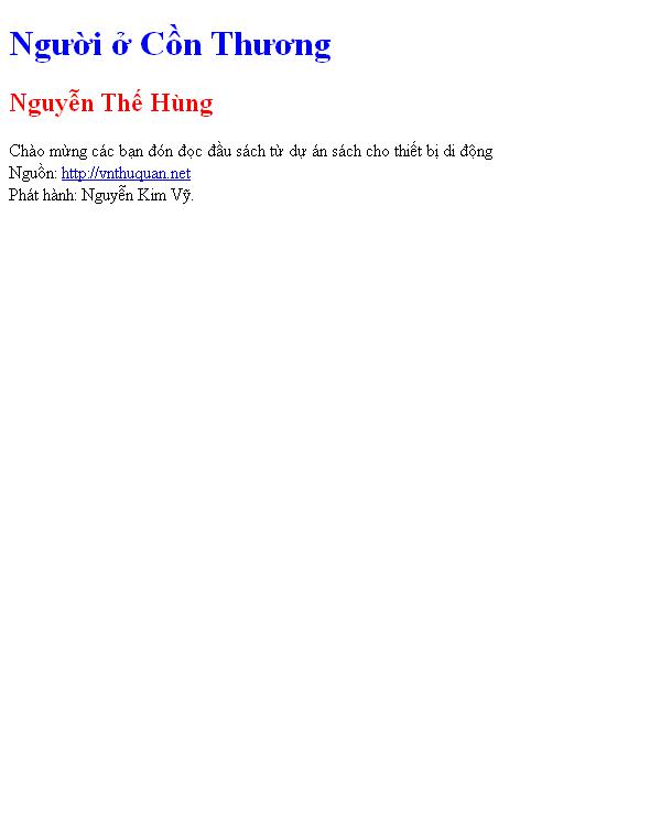 Người ở Cồn Thương