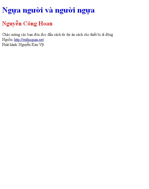 Ngựa người và người ngựa