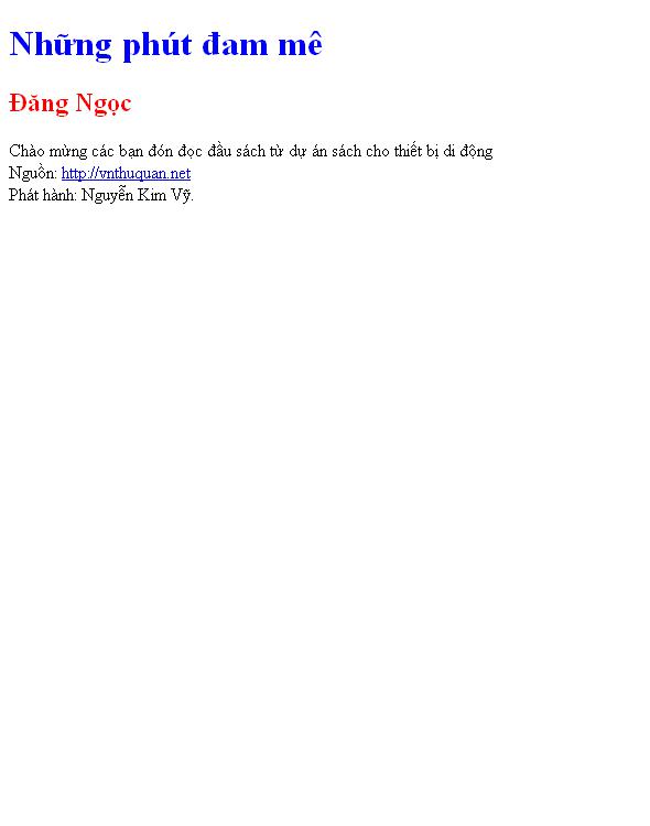 Những phút đam mê