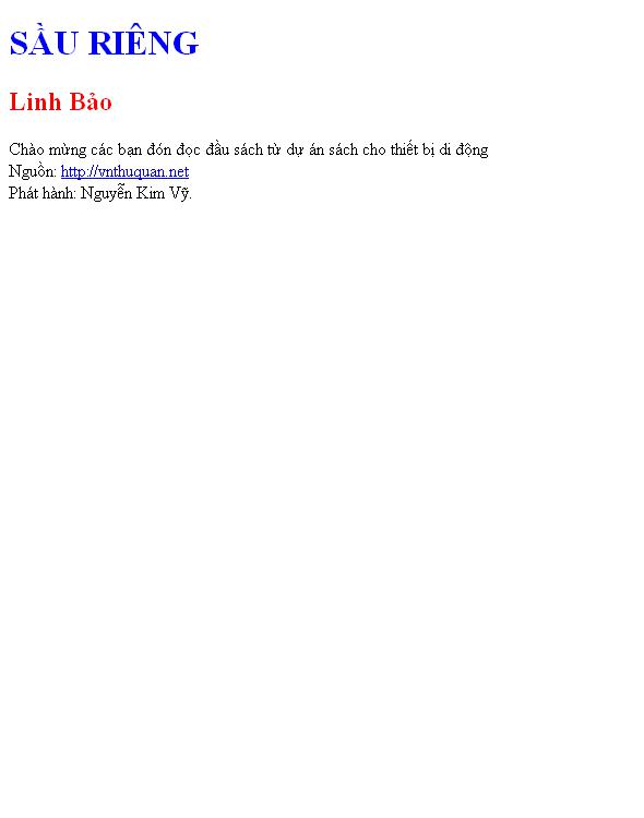 SẦU RIÊNG