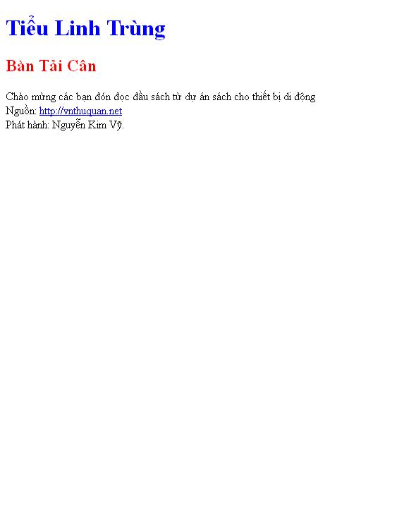 Tiểu Linh Trùng
