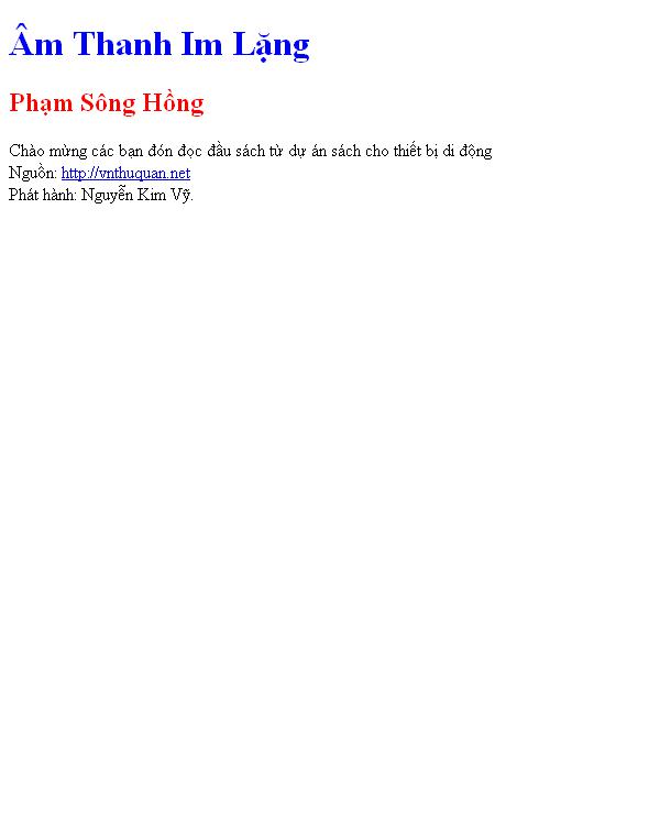 Âm Thanh Im Lặng