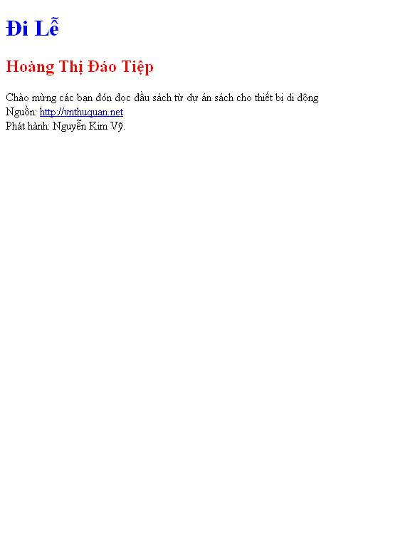 Đi Lễ