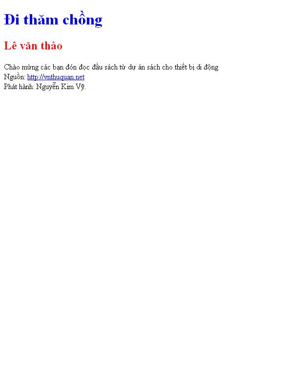 Đi thăm chồng