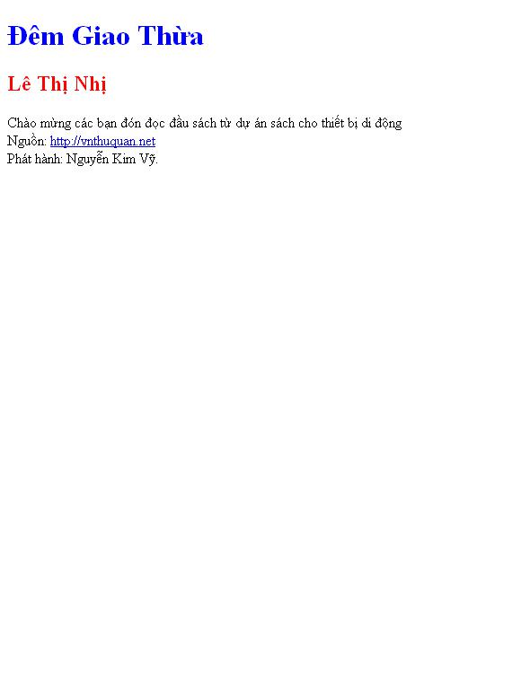 Đêm Giao Thừa