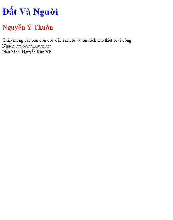 Đất Và Người