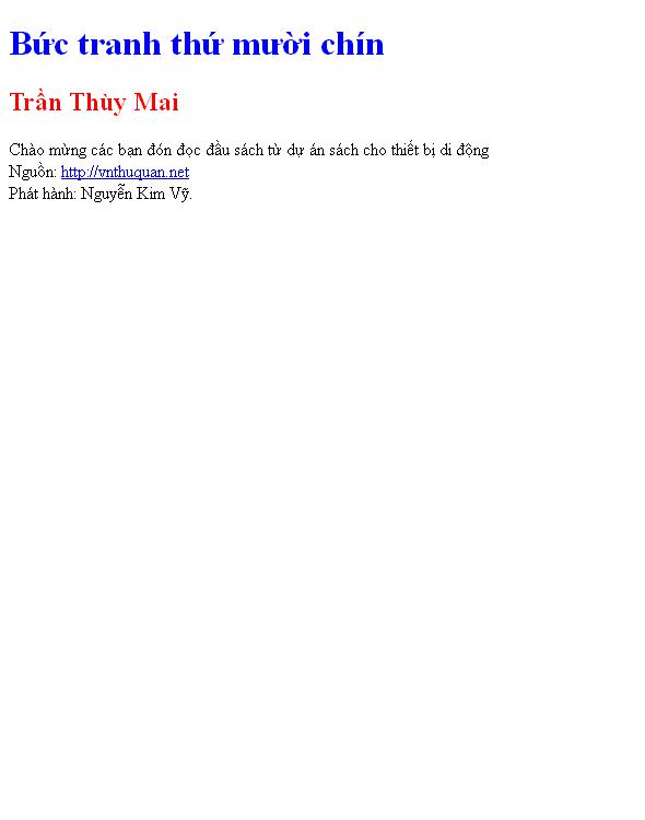 Bức tranh thứ mười chín