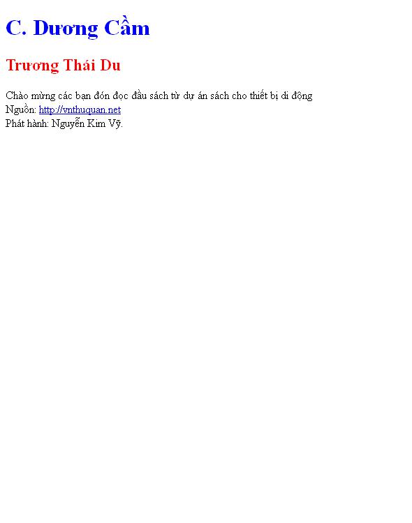 C. Dương Cầm